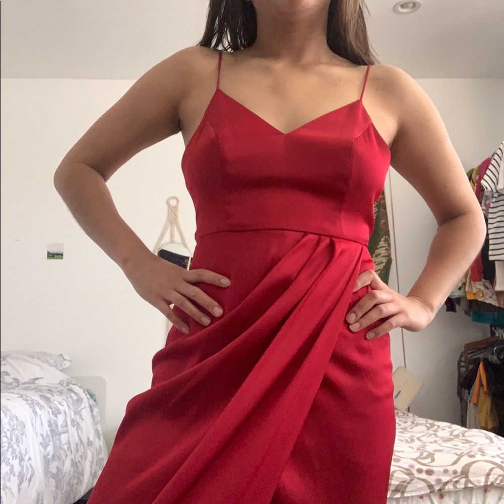 Express red dress